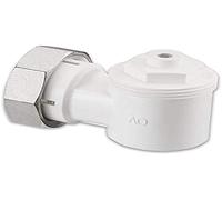 Oventrop Adaptateur coudé/raccord à vis M30 x 1,5 mm, Blanc.