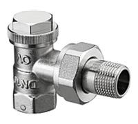 Oventrop Combi 3 Radiateurs raccord à vis 1090362 DN 15, d'angle, bronze / laiton nickelé