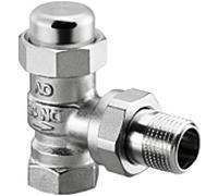Oventrop Combi LR Radiateurs salle de bain raccord à vis 1027564 DN 15, d'angle, nickelé