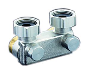 Oventrop déviateur ayant une forme angulaire d' obturation 1016462, 50 mm, 3/4 « UMX3 / 4 » plaqué nickel,