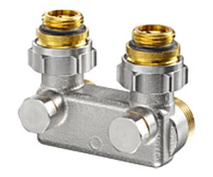 Oventrop déviateur ayant une forme angulaire d' obturation 1016463, 50 mm, 1/2 « AGx3 / 4 » plaqué nickel,