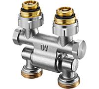 Oventrop Multiflex F ZB raccord à vis d'arrêt 1015781 G 2000 / 2 AGxG 3/4 AG, pivotante laiton nickelé