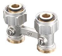 Buderus/Oventrop Multiflex F Robinet de radiateur 3/4" forme de passage
