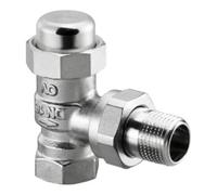 Oventrop OV Combi LR à visser PN 10, nickelé, d'angle DN 15, 1/2 Quantité:1