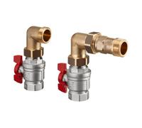 Oventrop OV Kit de raccordement coudé pour manifold Multidis SF et SH en acier inoxydable Quantité:1
