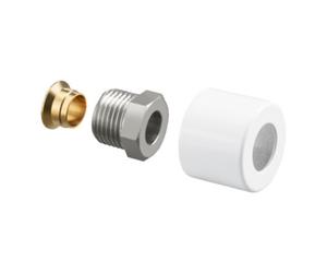 Oventrop OV Kit de raccords à compression pour série E 1/2x15mm blanc Quantité:1