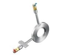 Oventrop OV Plaque d'orifice avec 2 vannes de mesure PN 16, acier DN 150 Quantité:1