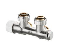 Oventrop Raccord de raccordement Multiblock T 1184014 – 3/4" ÜM x 3/4" AG – d'angle, raccord 2 tuyaux