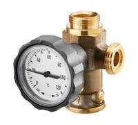 Oventrop OV Robinet à boisseau sphérique de pompe pour Regusol avec vanne d'arrêt 20 mbar Quantité:1