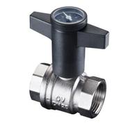 Oventrop OV Robinet à boisseau sphérique Optibal avec thermomètre DN 25 1 Quantité:1
