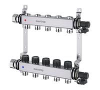Oventrop Oventrop Collecteur de chauffage Multidis SF 12 sorties, pour régulation thermique et électrique, acier inoxydable Quantité:1