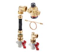 Oventrop Oventrop Kit de raccordement compteur de chaleur Multidis SF avec QDP, DN 20, débit 1,350 l/h, angle, KH DN 25 Quantité:1