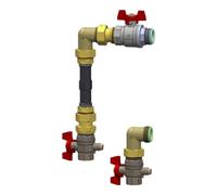 Oventrop Oventrop Kit de raccordement compteur thermique Multidis SFQ angle, avec robinet à boisseau sphérique DN 20 Quantité:1