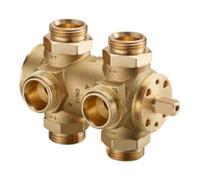 Oventrop OVENTROP Robinet à tournant sphérique 6 voies DN20, PN16, AG Quantité:1