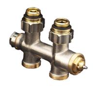 Oventrop Oventrop Robinet de raccordement Multiblock T 1/2" AGx3/4" AG, DG, robinet à deux tubes Quantité:1