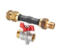 Oventrop Oventrop Set de raccordement compteur de chaleur pour répartiteur, étage, avec robinet à boisseau sphérique DN 20 Quantité:1