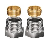 Oventrop Raccord à compression OV 1/2x15mm, double pour tube capillaire Quantité:1