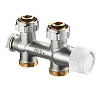 Oventrop Raccord de raccordement Multiblock T 1184013 3/4 "ÜMx3 / 4" AG, droit, raccord à deux tuyaux