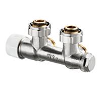 Oventrop Raccord de raccordement Multiblock T 1184014 3/4 "ÜMx3 / 4" AG, d'angle, raccord à deux tuyaux