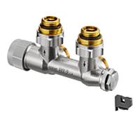 Oventrop Raccord de raccordement Multiblock TQ 1184074 raccord à deux tuyaux, d'angle, pour Radiateurs salle de bain G 2000 / 2 IG