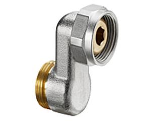 Oventrop Raccord en forme de S Raccord à vis Exenter 1019204 32 mm, radiateur de remplacement 3/4"