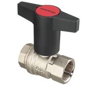 Oventrop Robinet à boisseau sphérique à manette Optibal PN 16, laiton DN 25, 1" FI 1077108
