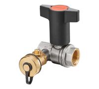 Oventrop Robinet à boisseau sphérique avec robinet de purge DN 32 1 1/4 Quantité:1