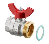 Oventrop Robinet à boisseau sphérique OV DN20 3/4IG x 1AG à joint plat Quantité:1