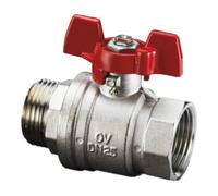 Oventrop Robinet à boisseau sphérique OV Optibal DN 20 3/4, IG/AG, poignée papillon Quantité:1