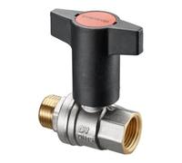 Oventrop Robinet à boisseau sphérique OV Optibal, poignée à bascule DN40, 1 1/2 AGxIG, PN16, laiton Quantité:1