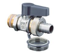 Oventrop Robinet à boisseau sphérique OV Optiflex 1/2 nickelé avec collier de serrage + bouchon Quantité:1