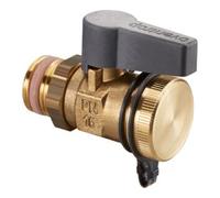 Oventrop Robinet à boisseau sphérique OVOptiflex,DN15,1/2AG avec bouchon d'étanchéité, laiton Quantité:1