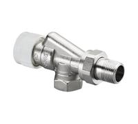 Oventrop Vanne thermostatique Série AV 9 1183903, laiton nickelé, DN 10, axial