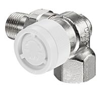 Oventrop Série AV 9 Vanne thermostatique 1183471 DN 10, angle / angle, droite, laiton nickelé