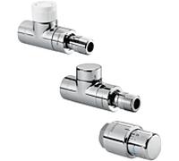 Oventrop série E Radiateurs raccordement match0 1164152 DN 15, forme droite, chromé