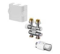 Oventrop Sets de raccordement OV pour radiateurs de salle de bains Multiblock TF/Uni SH/swivelling/blanc Quantité:1
