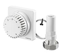 Oventrop thermostat 1012275 28.7 degrés C, avec position zéro, d'un tube capillaire 2 m, blanc