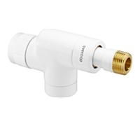 Oventrop vanne thermostatique série E 1.163.262 DN15, 1/2 », PN10, axial, blanc