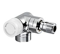 Oventrop thermostatique Oventrop série E 1163462 2000 / 2 ", Winkeleck, gauche, blanc