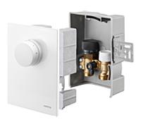 Oventrop Unibox Oventrop température de retour 1022733 blanc, avec vanne, thermostat et Unibox Oventrop retour