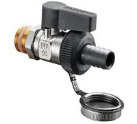 Oventrop vanne à bille Optiflex DN 15, sans garniture, FM, SV et capuchon, MS nickelé. 1033354