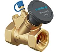 Oventrop Vanne d'arrêt de conduite HydroCom 1062724 DN 15, Rp 1/2, PN 16, filetage intérieur des deux côtés, laiton
