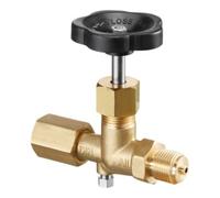 Oventrop Vanne d'arrêt du manomètre 1/2 PN 25 m.Vis de purge, douille de serrage et robinet d'arrêt Quantité:1