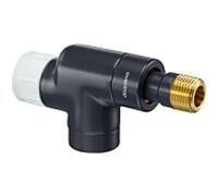 Oventrop Vanne thermostatique de débit série E 1163232 axiale, préréglage en continu, DN 15, laiton, anthracite