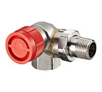 Oventrop Vanne thermostatique série AF 1181462 DN 15, angle d'angle, gauche, bronze / laiton, nickelé