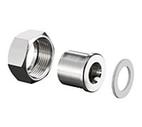 Oventrop vis match0 1019384 DN 15, G 2000 / 2 IG / ÜM G 7/8 IG, joint plat, à la ligne de dérivation