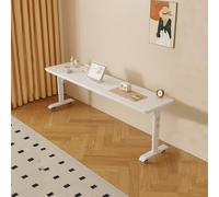 Over Bed Table Adjustable Height, Over Bed Table with Wheels,à Hauteur RéGlable Et FabriquéE en Bois Massif, Convient Aux Chambres, Aux Bureaux Et Autres Espaces Similaires. 240x50x68cm