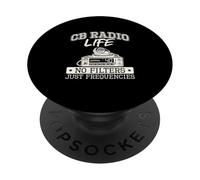 Over But Never Out CB Radio Citizens Band Amateurs de Radio PopSockets PopGrip Adhésif