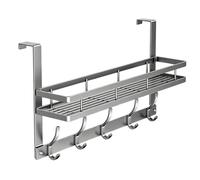 Over Door Hanger with Basket Over The DoorHooks Carbon Steel Storage Hanger