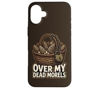 Over My Dead Morels Funny Champignons Coque pour iPhone 16 Plus